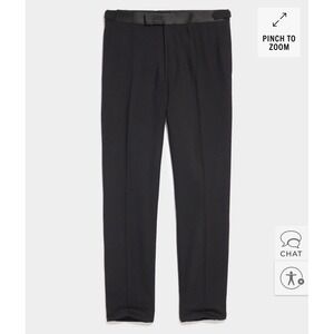 Todd Snyder Slim Italian Wool Tuxedo Trouser – Black – Size 31W X 32L – NWT